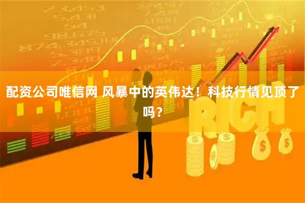 配资公司唯信网 风暴中的英伟达！科技行情见顶了吗？