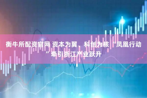 衡牛所配资官网 资本为翼、科创为核 “凤凰行动”牵引浙江产业跃升