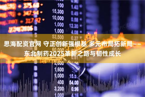 思海配资官网 守正创新强根基 多元布局拓新局——东北制药2025革新之路与韧性成长